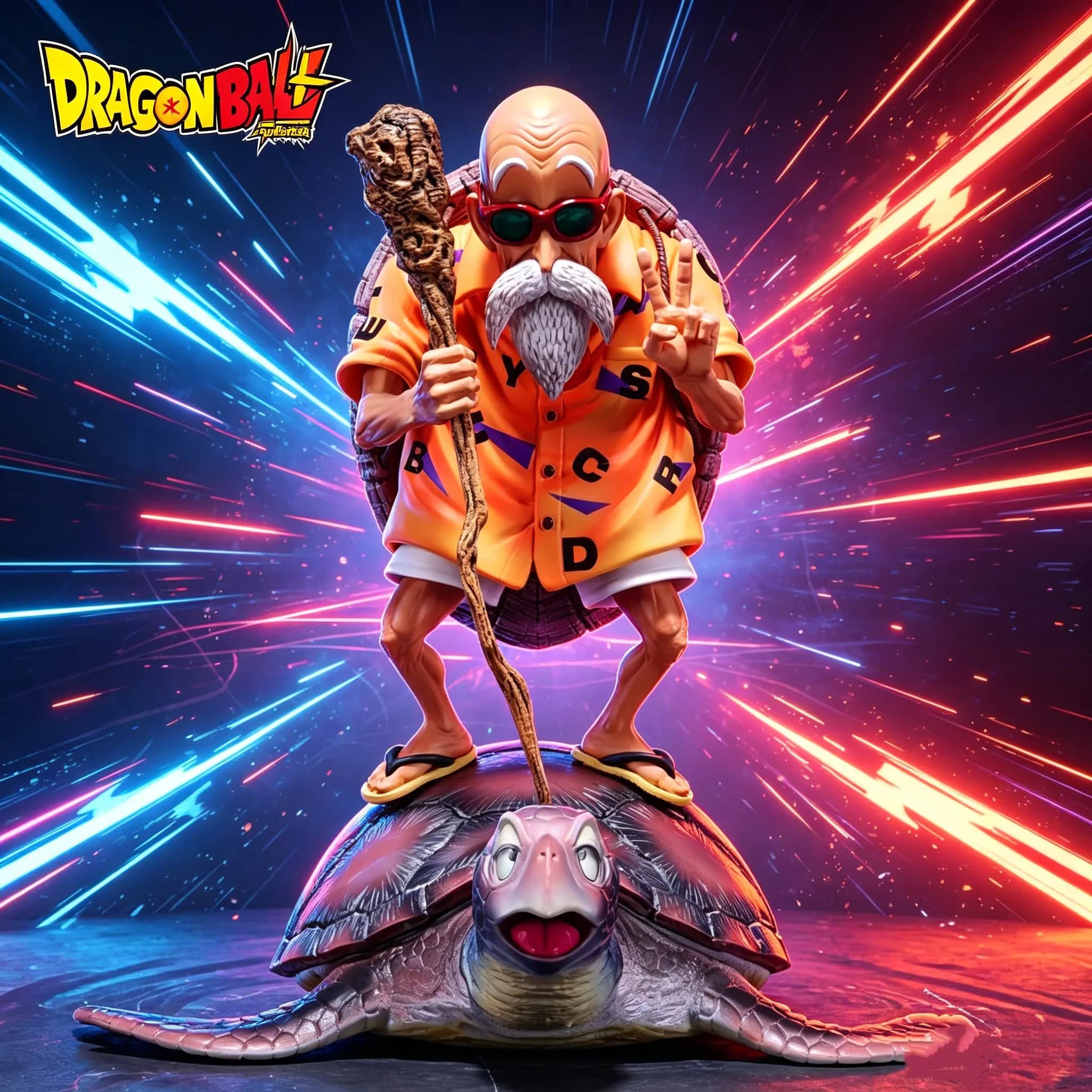 Figura de Anime Dragon Ball Kame Sennin de 23cm/9.06, Estátua do Mestre Roshi em PVC, Coleção de Figuras de Ação, Brinquedos e Presentes