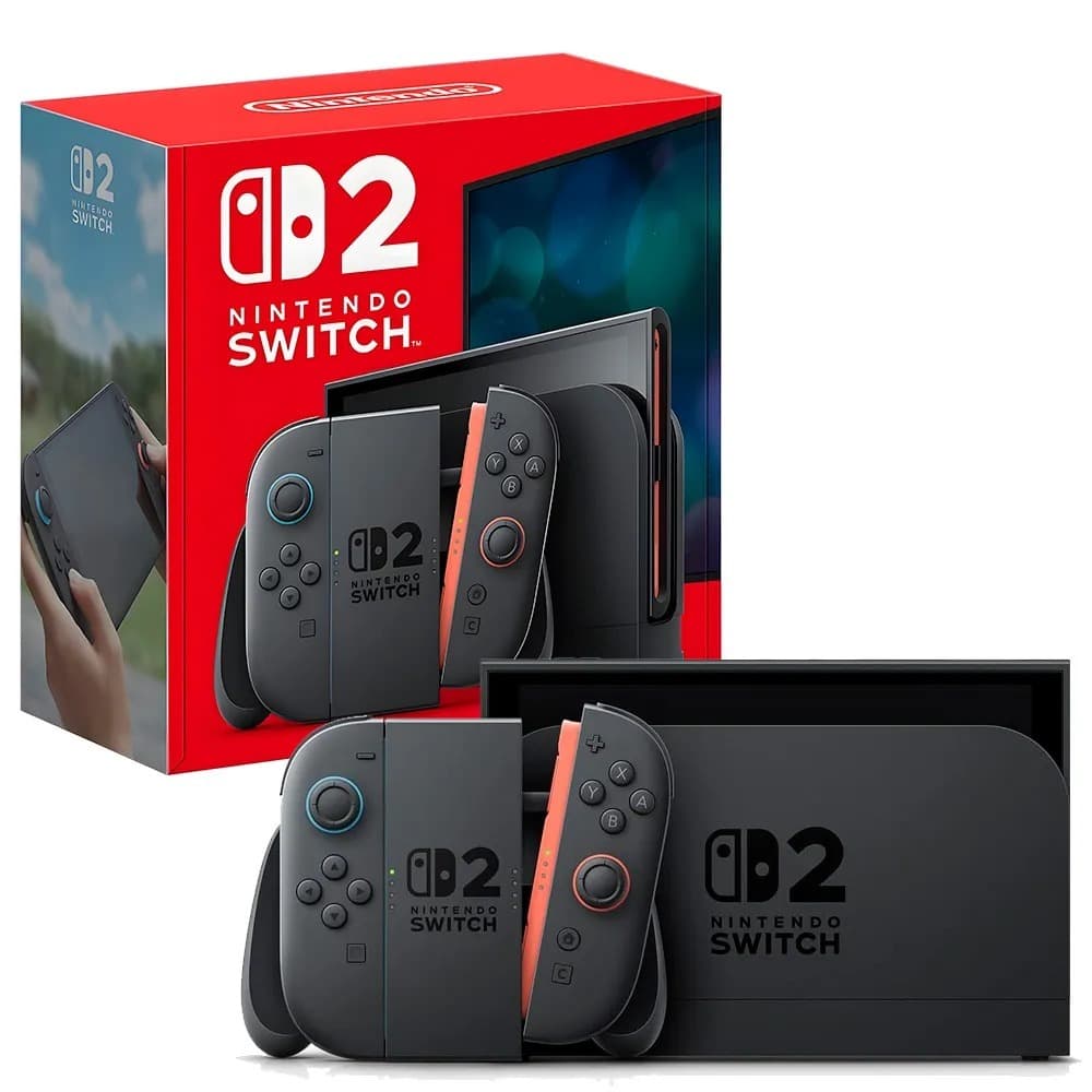 Console Nintendo Switch 2 256GB Nacional Tela LCD 7,9" 1080p HDR Som 3D Espacial PortátilTV Preto
