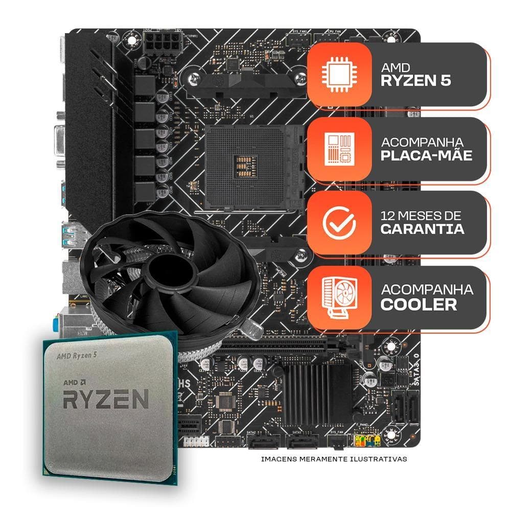Kit Upgrade Gamer AMD Ryzen 5 3400G A520M
