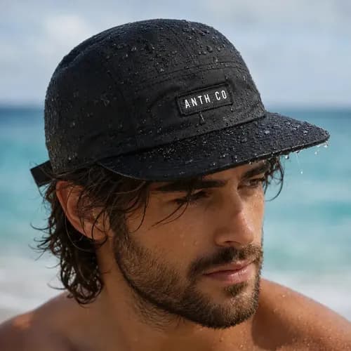 Boné Anth Co Aba Reta Water Five Panel Strapback