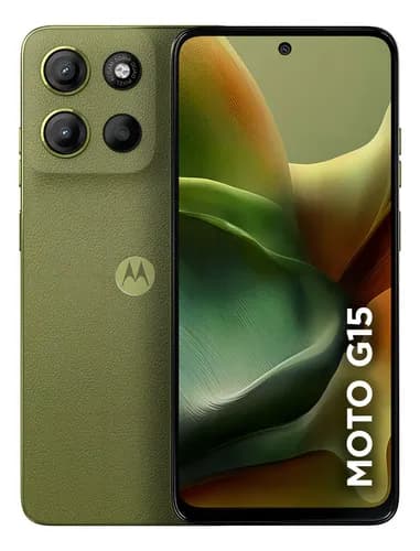 Smartphone Motorola Moto G15 256gb 4GB RAM + 8GB RAM Boost Camera 50mp Verde