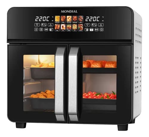 Air Fryer Forno 25l French Door Mondial - Afdo-25l-fd