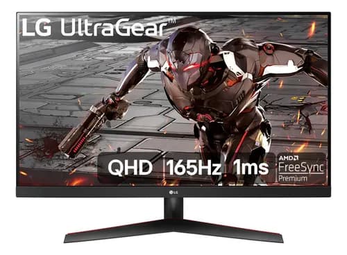 Monitor Gamer LG UltraGear 32 LED, 165 Hz, QHD, 1ms, HDMI/DisplayPort, 95% sRGB, FreeSync Premium, HDR 10, VESA, Preto – 32GN600-B