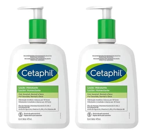 Kit 2 Loção Hidratante Cetaphil 473ml Fragrância Neutra