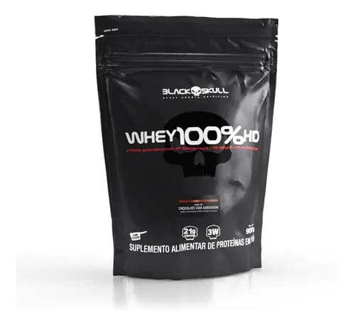Whey Black Skull 100% HD Chocolate com Amendoim 900g