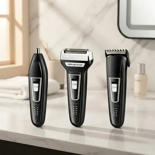 Maquina De Cortar Cabelo 3 Em 1 Kemei Km-6558
