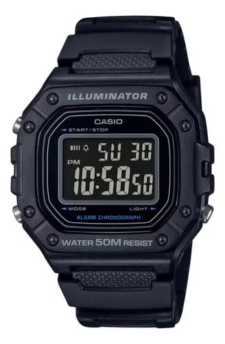 Relogio Casio Masculinoo Standar W-218h-1bvdf