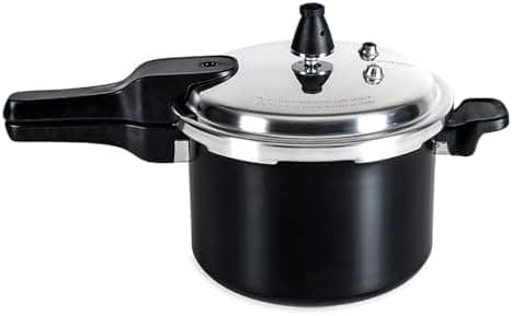 Brinox - Panela de Pressão Ceramic Life Super com Fundo de Indução 5,4L - Preto