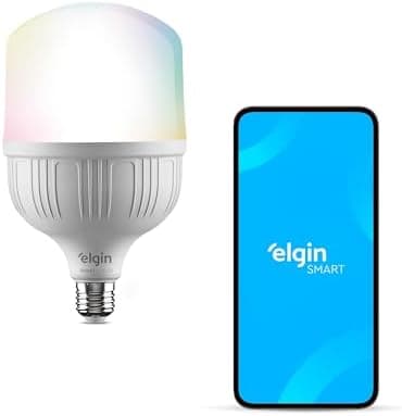 Lâmpada LED Smart Elgin 30W Compatível com Alexa e Google Home Bivolt Color RGB