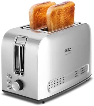 Philco Torradeira 7 Níveis De Tostagem Ptr03a 3 Funções 127v Inox