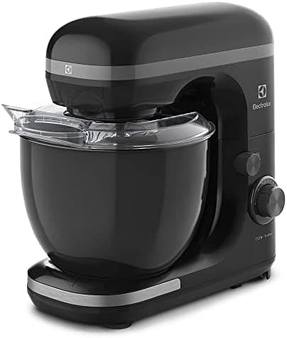 Batedeira planetária Electrolux potente capacidade 5L 750W 12 velocidades função pulsar massa pesada pes antiderrapante EKM30 preto 127v