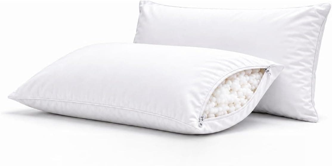 Kit 2 Travesseiros Antialérgicos Laváveis Extra Macios Para Dormir