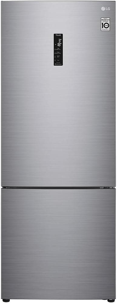 Refrigerador Lg Bottom Freezer Inverse 451l Platinum 110v Gc-b569nllm