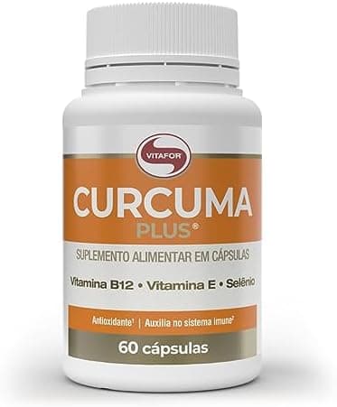 Curcuma Plus 60 Cápsulas Vitafor Branco
