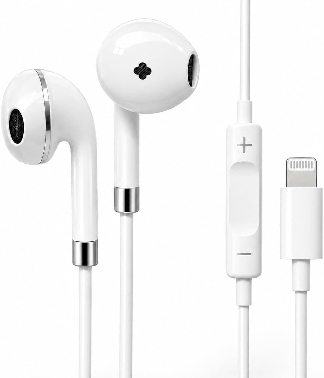 Fone de Ouvido com Fio Compatível iPhone Lightning iOS