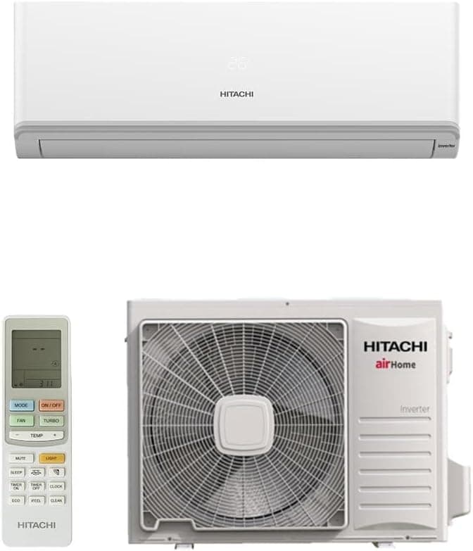 Ar Condicionado Split Hi Wall Inverter Hitachi Airhome 600 Frio 12.000 Btus 220v R-32