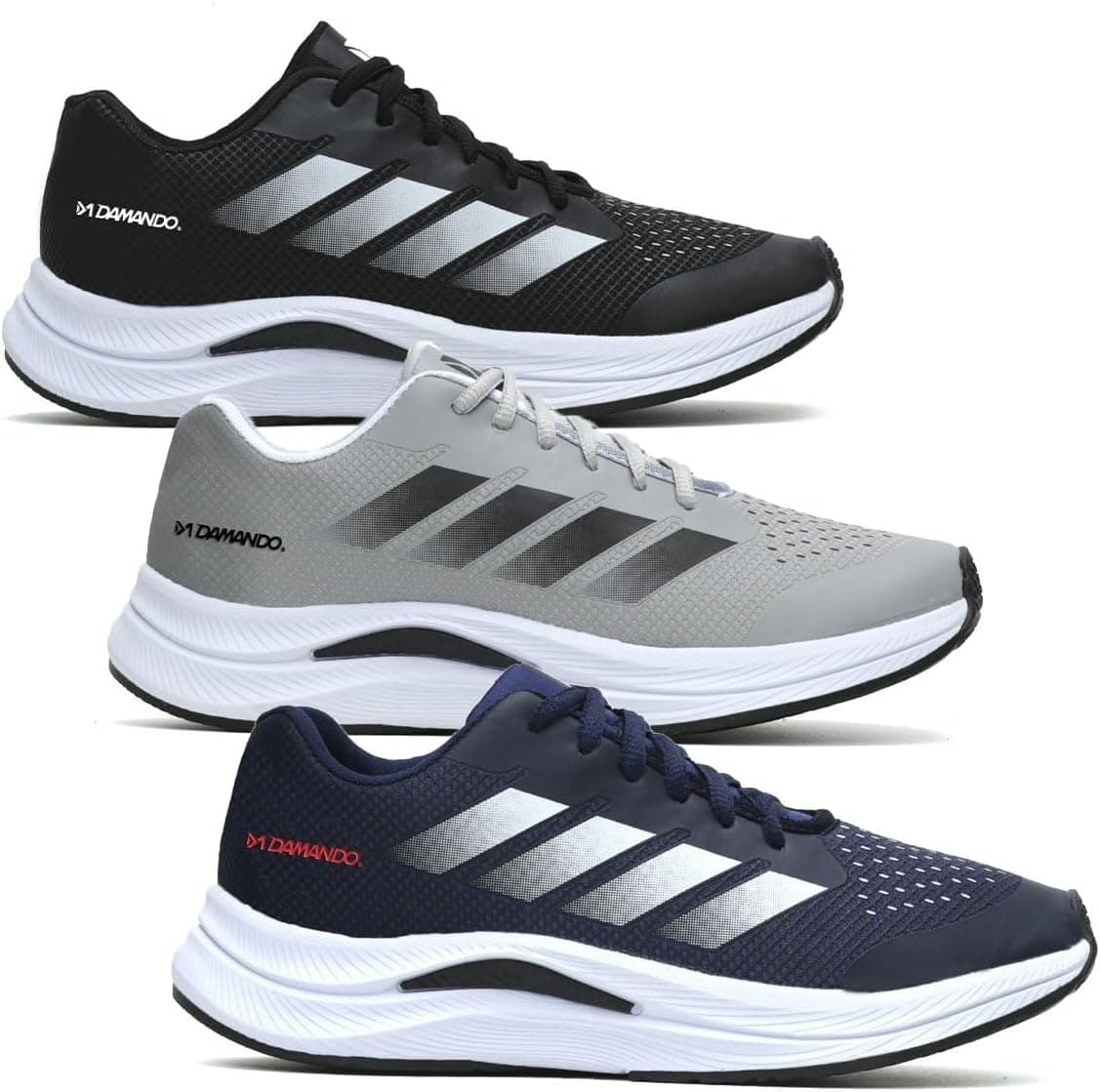 Kit 3 Pares Tenis Masculino Esportivo Macio Confortavel Corrida Academia