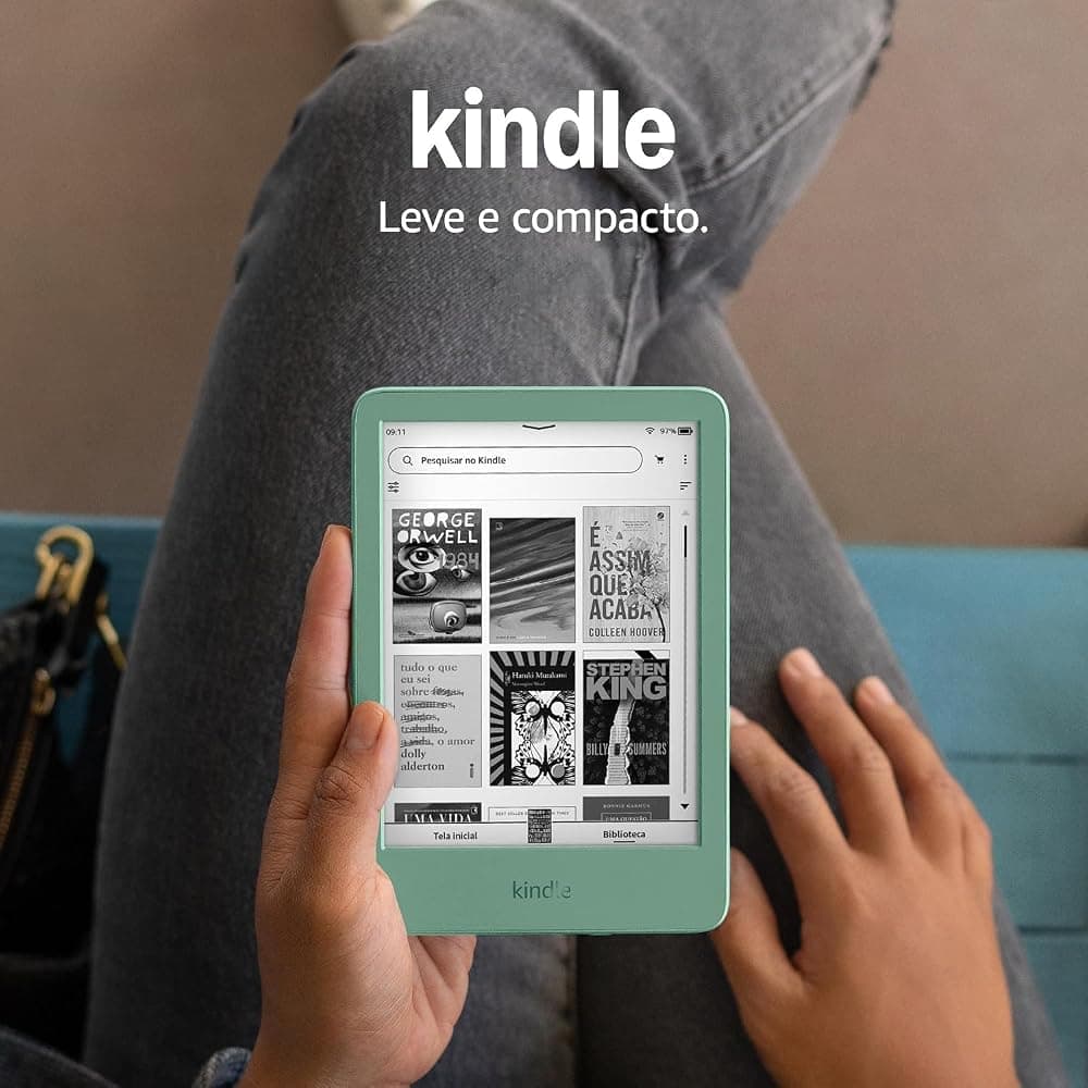 Kindle 16 GB (modelo 2024) - Leve e compacto, com tela antirreflexo, trocas de página rápidas, luz frontal ajustável e bateria de longa duração