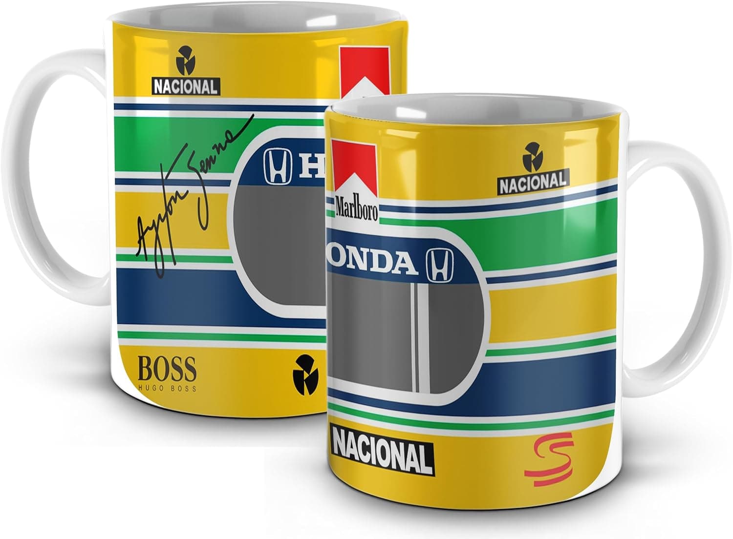 Caneca Ayrton Senna Fórmula 1 F1 Corrida