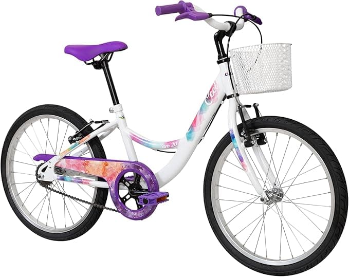 Bicicleta Infantil Caloi Ceci Aro 20, Quadro Rebaixado, Cestinha, Freio V-Brake, Protetor de Corrente, Passeio e Lazer