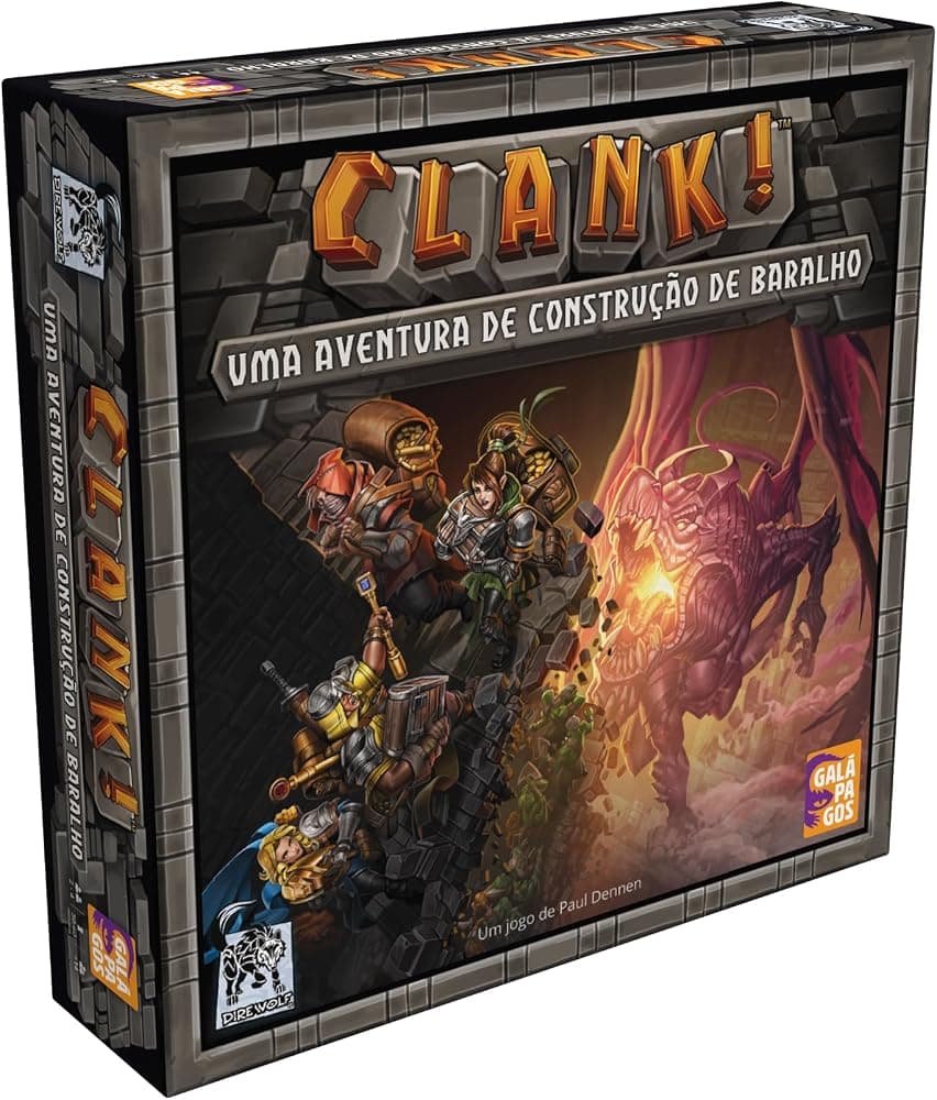 asmodee, Clank!: Uma Aventura de Construção de Baralho, Jogo de tabuleiro, 2 a 4 jogadores, Idade 14+