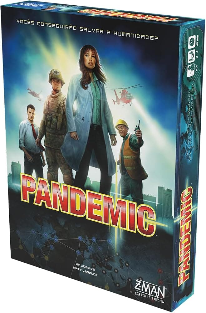 Galápagos Pandemic Jogo de Tabuleiro para 2 a 4 Jogadores