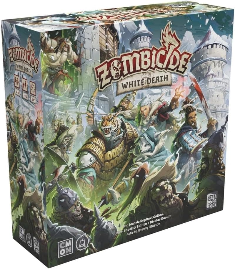 Asmode, Zombicide: White Death,Jogo de Tabuleiro, Para 1-6 jogadores, a partir de 14 anos, Partidas com até 60 minutos.