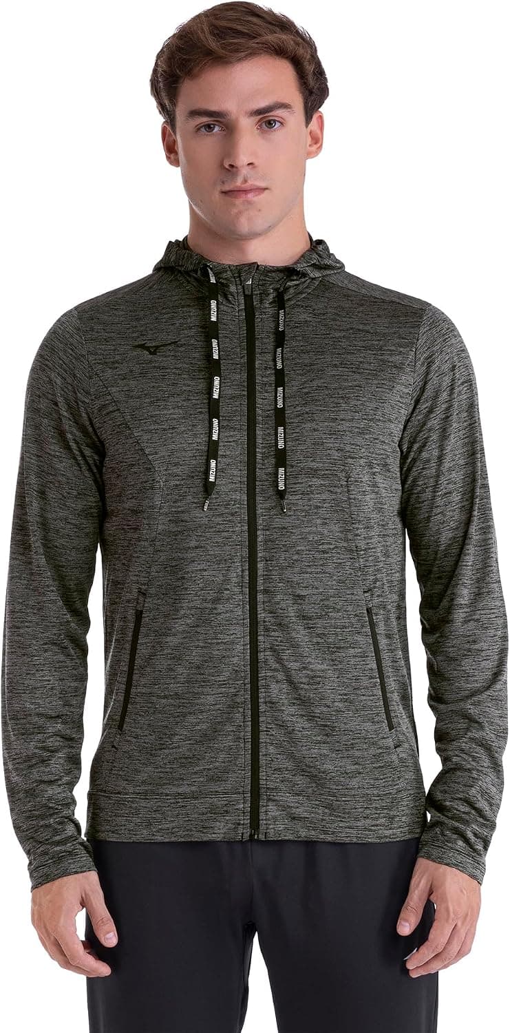 Jaqueta Mizuno Mescla Masculina Preto