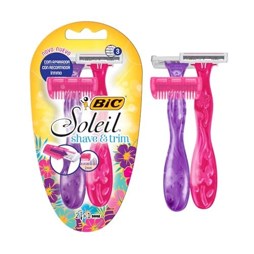 Bic Aparelho De Depilação Soleil Shave & Trim 3 Lâminas 2 Unidades