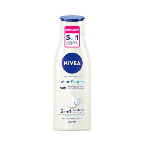NIVEA Loção Hidratante Corporal Lotion Express - Loção Hidratante com textura leve que hidrata profundamente, protege do ressecamento e a