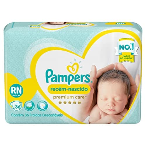 Fralda Pampers Recém Nascido RN+ 36 unidades