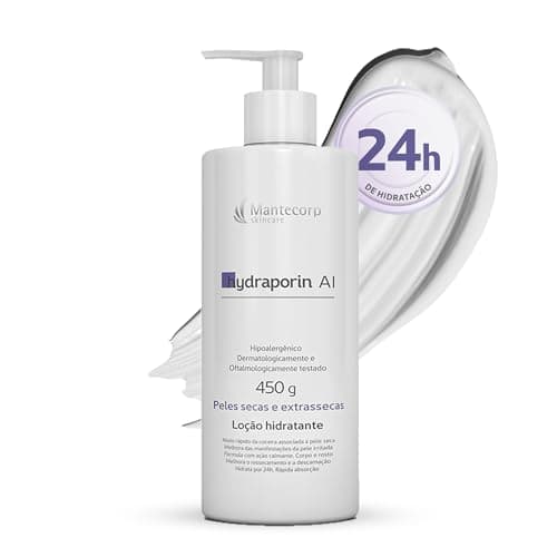 MANTECORP - Hidratante Corporal Hydraporin AI - Hidratação Intensa para Peles Secas e Sensíveis Hidrata 24h Ação