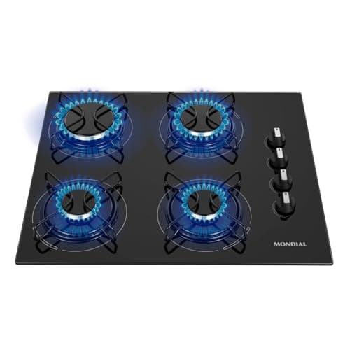 MONDIAL Cooktop a Gás 4 Bocas PretoInox Bivolt - CTG-01