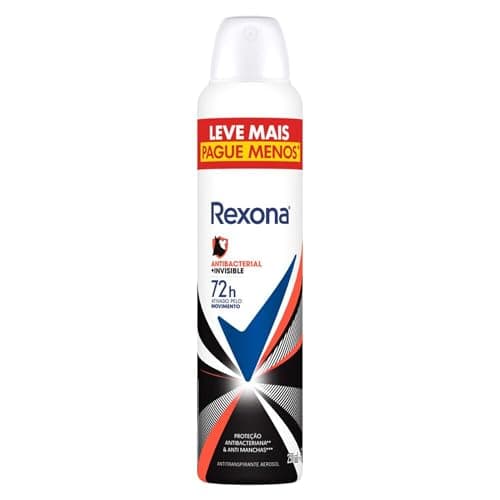 Rexona Antitranspirante Feminino Aerossol Antibacterial E Invisible 250 ML
