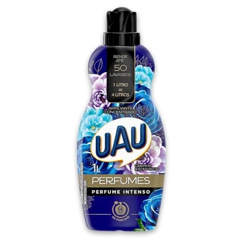Amaciante Concentrado Uau Perfumes Carinho E Conforto 1l