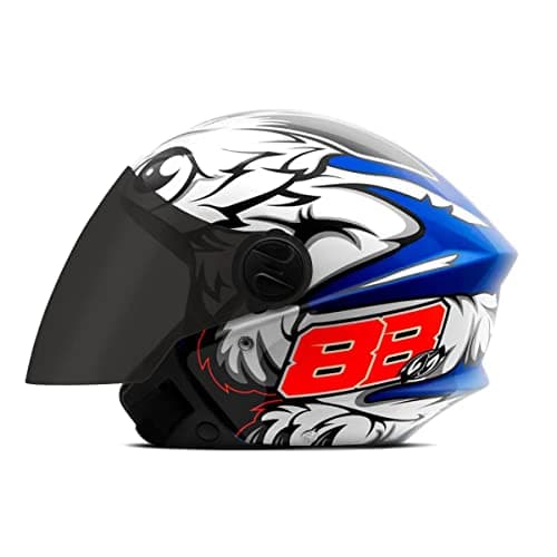 [Regional] Capacete Aberto Pro Tork New Liberty 3 Gp 88 Brilhante Azul Tam. 58 Vis. Fumê