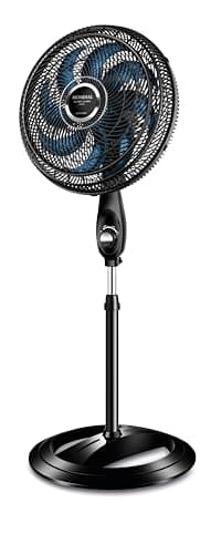 MONDIAL Ventilador de Coluna, Super Turbo 8 Pás, Preto, 140W, 110V - VTX-40C-CRYSTAL