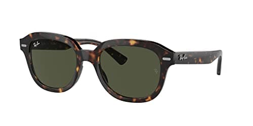 Óculos de Sol Ray-Ban Erik 0RB4398 90231 Tam 53 Havana Marrom - Lentes Verde