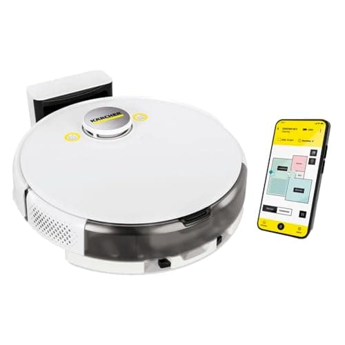 Kärcher Robô Aspirador de Pó RCV 5 com Mapeamento Inteligente Aspira e Passa Pano.Controle via Aplicativo.Autonomia