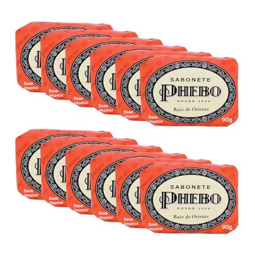 Phebo Sabonete, Patchouli, 90g, 12 Unidades