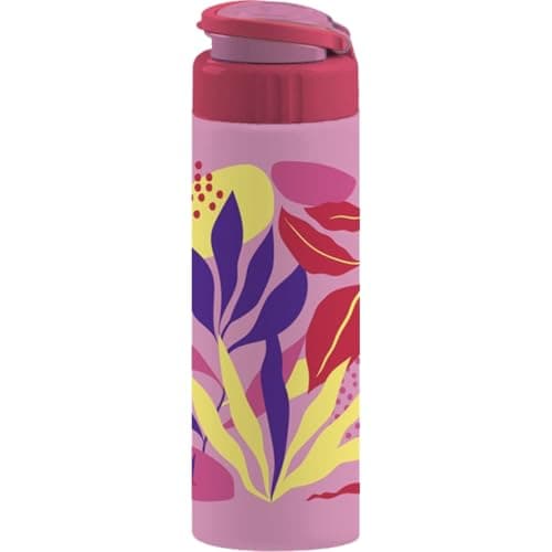 Tiba Garrafa Squeeze Roma Decorada Rosa 700 ml