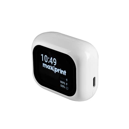 Fone de Ouvido Bluetooth TWS Branco Maxprint FBT3002
