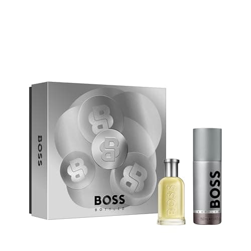 Kit Bottled Eau de Toilette e Desodorante Hugo Boss Masculino 50ml | Fragrância Amadeirada e Frutada 2 Itens