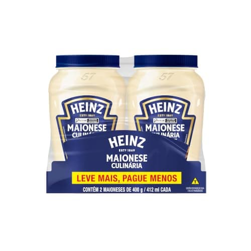 Heinz Pack Maionese Tradicional 400g 2 Unidades