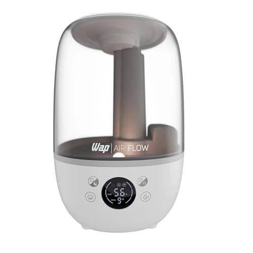 WAP Umidificador de Ar WAP AIR FLOW DIGITAL 3 em 1 Silencioso 23h de Autonomia 3 Níveis de Névoa Reservatório Para Essência