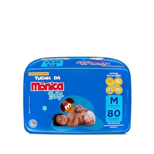 Fralda Turma Da Monica Baby Giga M 80 Unidades