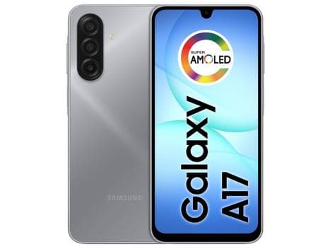 Celular Samsung Galaxy A17 256GB 8GB RAM Cinza 6,7" Câm. Tripla + Selfie 13MP - Galaxy A17