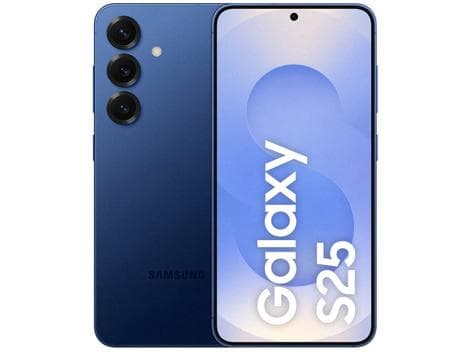 Celular Samsung Galaxy S25 5G 256GB Galaxy AI Azul Marinho 62" 12GB RAM Câm Tripla 50+12+10MP Bateria 4000mAh Dual Chi