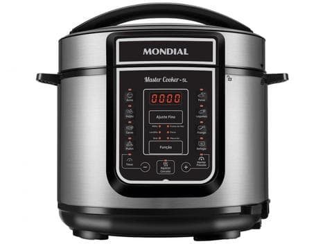 Panela de Pressão Elétrica Digital Mondial 5L - 900W Digital Master Cooker PE-38
