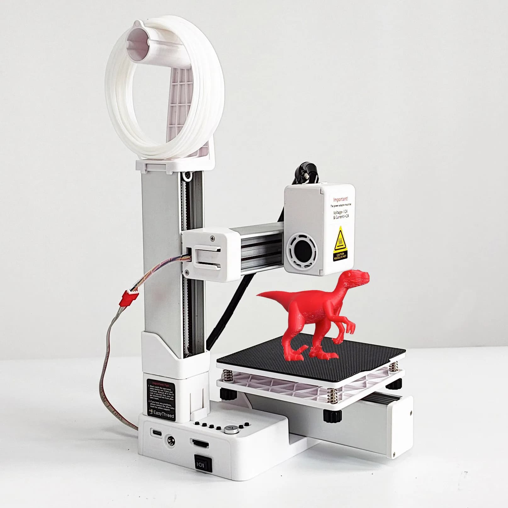 impressora 3D EasyThreed filamento PLA TPU 1,75 mm com adaptador padrão UE
